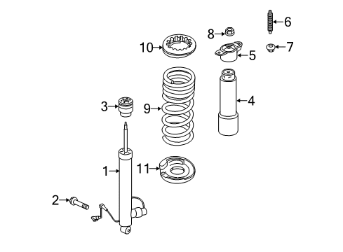 2015 Lincoln MKC Shocks & Components - Rear Upper Bracket Diagram for EJ7Z-18A161-A