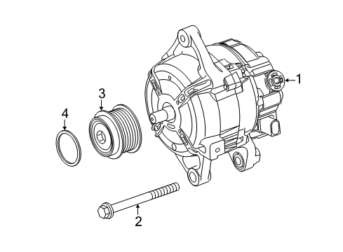 2017 Toyota Corolla Alternator Alternator Diagram for 27060-0T240