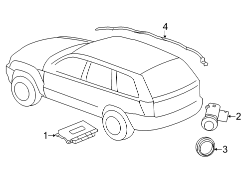 2016 Dodge Durango Parking Aid Camera-Rear View Diagram for 68367610AB