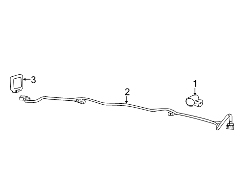 2021 Dodge Durango Electrical Components - Rear Bumper Blind Spot Detection Diagram for 68499743AB