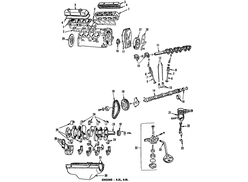 1984 Dodge B250 Engine & Trans Mounting Engine-MOPAR Short Diagram for 4105987