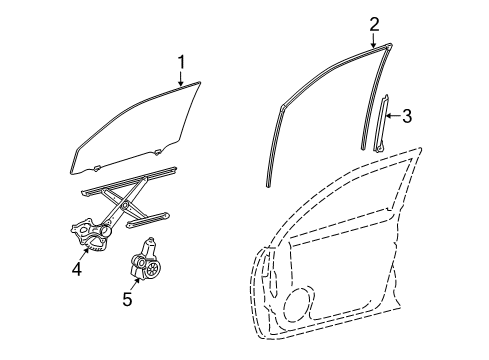 Diagram for 2021 Toyota 4Runner Front Door 