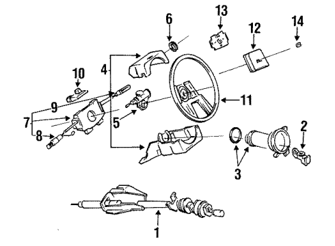 1985 Nissan Maxima Switches Neutral Position Switch Diagram for 32005-17E10