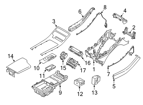 2022 Hyundai Palisade A/C & Heater Control Units Lever Complete-Shift By Wire Diagram for 467W0-S8100-4XY