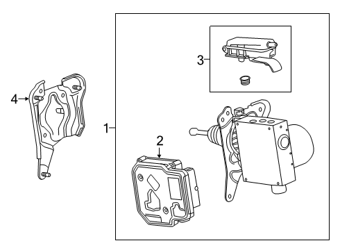 2021 Cadillac XT4 Anti-Lock Brakes Adapter Diagram for 84628523