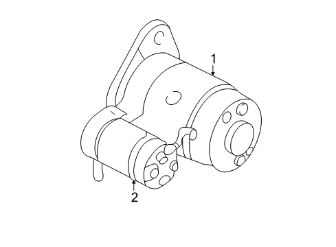 2001 Nissan Xterra Starter Motor Assy-Starter Diagram for 23300-4S102