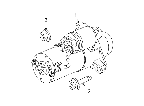 2012 Chevrolet Colorado Starter Starter Diagram for 19180529