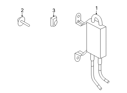 2009 Ford E-350 Super Duty Power Steering Oil Cooler Power Steering Cooler U-Nut Diagram for -N620480-S440