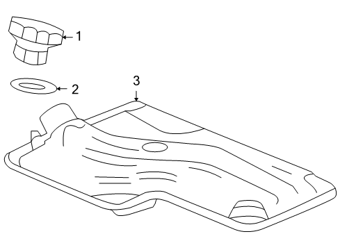 2012 Chevrolet Cruze Transaxle Parts Filler Cap Seal Diagram for 24247757