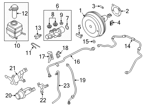 2013 BMW ActiveHybrid 5 Hydraulic System Expansion Tank Diagram for 34336782289