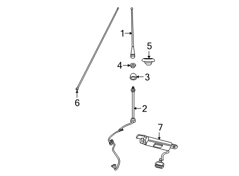 2020 Dodge Grand Caravan Antenna & Radio Antenna-Module Diagram for 68292509AA