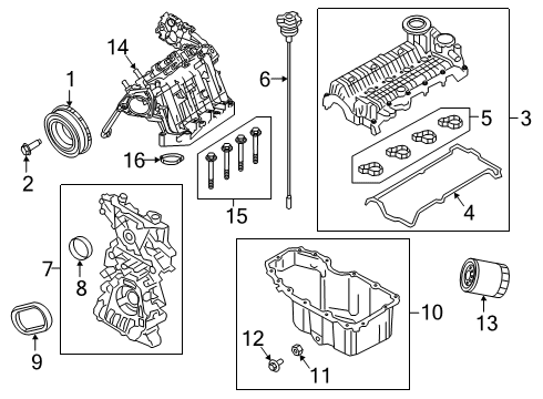 2019 Jeep Renegade Filters Gasket-Timing Case Cover Diagram for 68440222AA