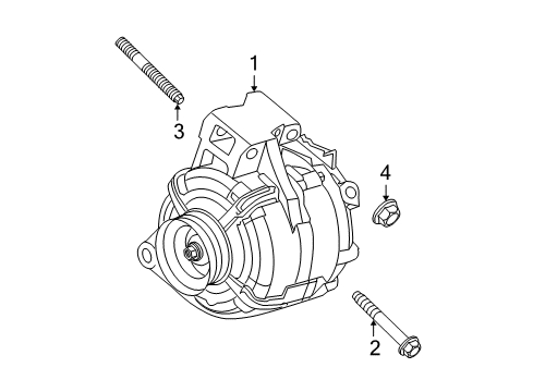 2013 Chevrolet Impala Alternator Alternator Diagram for 23106528