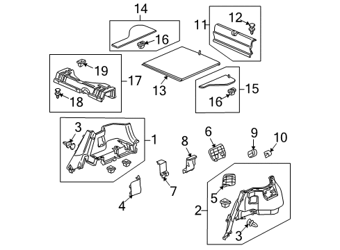 2012 Honda Insight Bulbs Bulb, Headlight (Hb3) (12V 60W) (Koito) Diagram for 33115-S7A-003