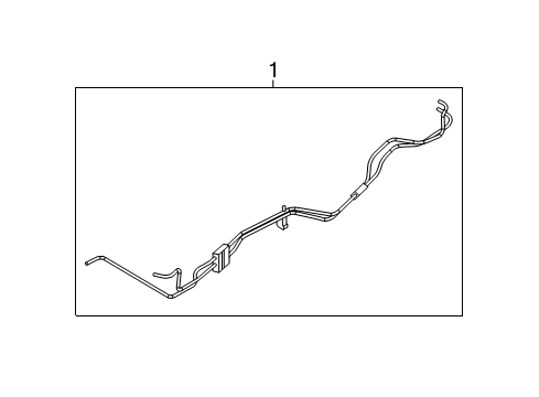 2011 Jeep Grand Cherokee Trans Oil Cooler Hose-Oil Cooler Pressure And Ret Diagram for 55038075AG