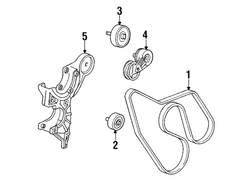 1989 GMC K3500 Belts & Pulleys Belt Diagram for 19370622
