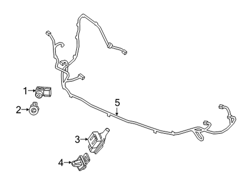 2021 Honda Odyssey Automatic Temperature Controls RETAINER *NH883P* Diagram for 39681-THR-A01ZB