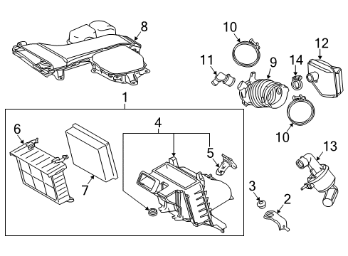 2016 Lexus RX450h Powertrain Control Clamp, Hose Diagram for 96111-10330