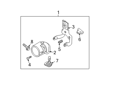 1999 Chevrolet Camaro Fog Lamps Lamp Asm-Front Fog Diagram for 10280986