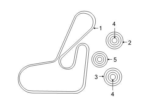 2014 Jeep Compass Belts & Pulleys Pulley-Idler Diagram for 68027647AA