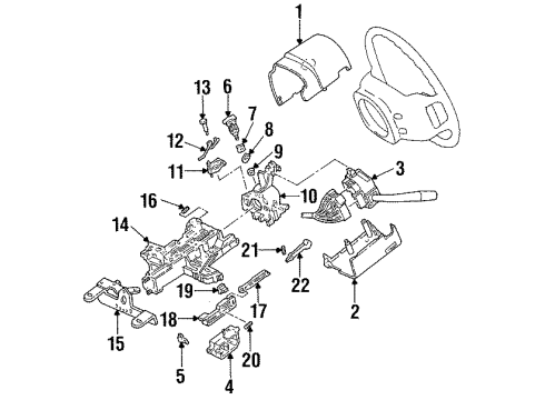 1994 Ford Aerostar Powertrain Control Oxygen Sensor Diagram for F39Z9F472D