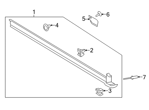 2016 Ford Escape Exterior Trim - Pillars, Rocker & Floor Deflector Diagram for CJ5Z-7811778-A