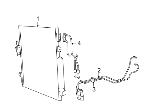 2011 Jeep Liberty Trans Oil Cooler Line-Oil Cooler Pressure And Ret Diagram for 68033238AA