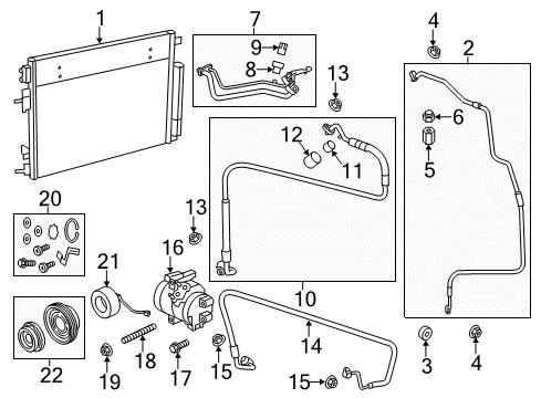 2013 Chrysler 300 Air Conditioner Line-A/C Suction And Liquid Diagram for 68091028AD