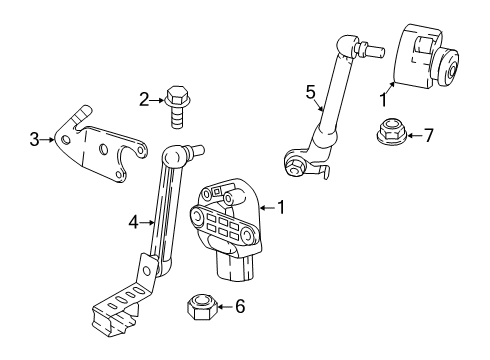 2019 BMW X4 Auto Leveling Components Hex Bolt Diagram for 07119905827