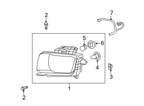 2013 Chevrolet Camaro Bulbs Harness Diagram for 22915130