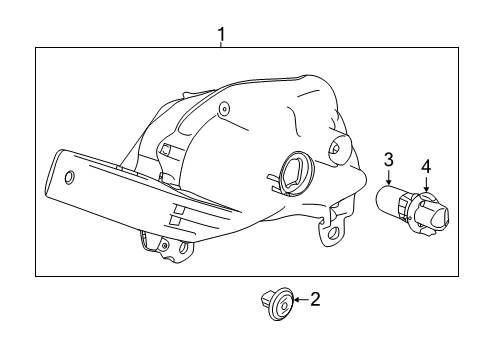 2019 Nissan Altima Bulbs Lamp Turn Front R Diagram for 26130-6CA0A