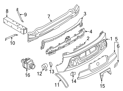 2021 BMW i3 Bumper & Components - Rear Hexalobular Socket Screw Diagram for 07119907269