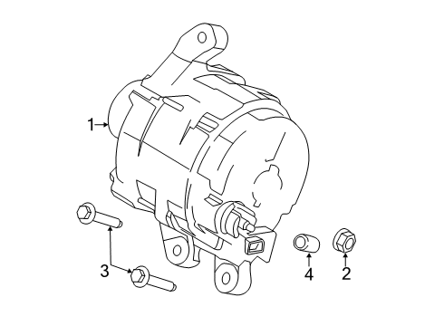 2017 Ford Transit Connect Alternator Alternator Diagram for CJ5Z-10346-B