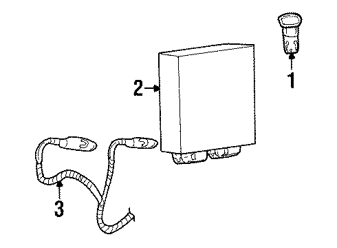 1999 Chevrolet Lumina Daytime Running Lamps Harness Diagram for 15862656