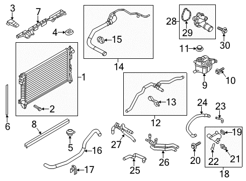 2015 Ford Taurus Powertrain Control Upper Oxygen Sensor Diagram for 8F9Z-9F472-H