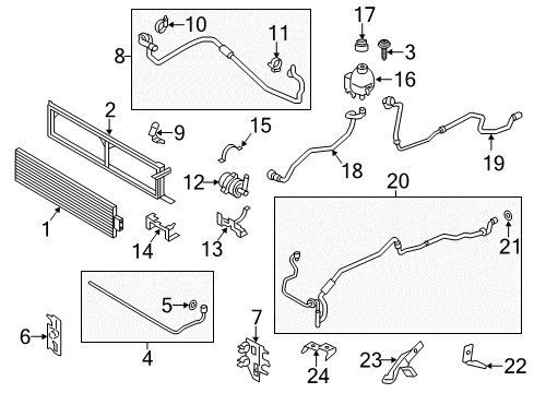 2013 BMW ActiveHybrid 5 Radiator & Components Coolant Hose Diagram for 17127610711