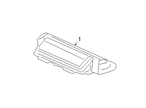 2012 Honda Civic High Mount Lamps Light Assy., High Mount Stop Diagram for 34270-TA0-003