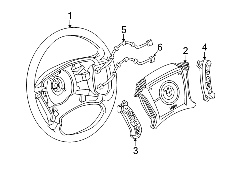 2006 BMW X3 Steering Column & Wheel, Steering Gear & Linkage Cruise Control Switch Diagram for 61316941489