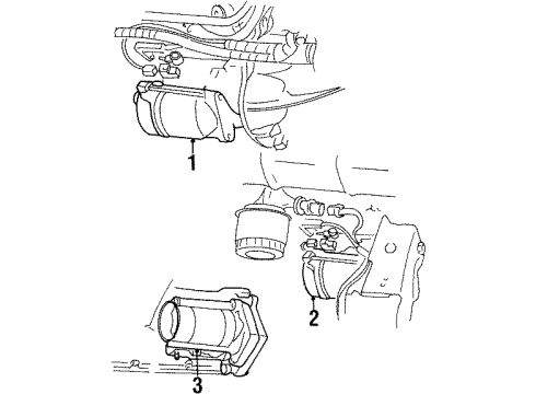 2000 Plymouth Voyager Starter Starter Motor Reman Diagram for R4686045AE