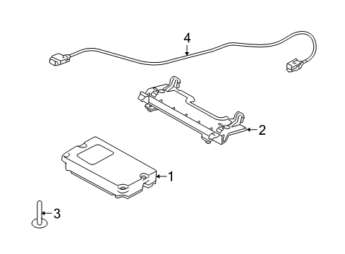 2014 Ford Mustang Electrical Components Module Diagram for ER3Z-14D212-BA