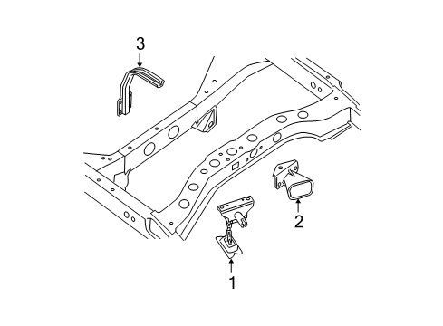 2007 Nissan Armada Spare Tire Carrier STOPPER-Spare Wheel Diagram for 57225-7S000