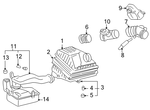 2006 Kia Optima Air Intake Hose-INAIR (B) Diagram for 2813937101