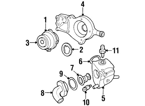 2001 Ford Escort Senders Jacket Diagram for F8CZ-8505-TG