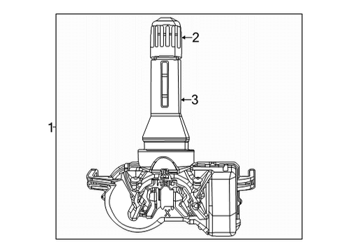 2022 Jeep Grand Wagoneer Tire Pressure Monitoring Valve Kit Diagram for 68494956AA