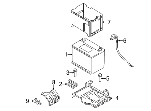 2011 Kia Sorento Battery Wiring Assembly-Engine Ground Diagram for 918601U010