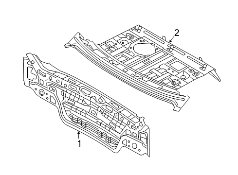 2020 Kia Optima Rear Body Panel Assembly-Back Diagram for 69100A8000