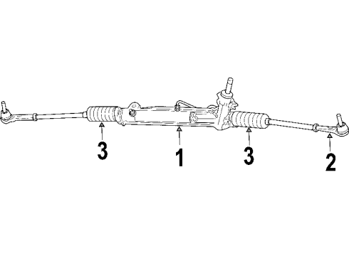 2008 Chrysler Pacifica P/S Pump & Hoses, Steering Gear & Linkage Hose-Power Steering Return Diagram for 4743806AE