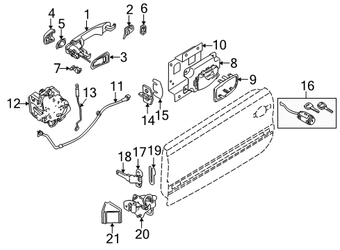  Nut -Hexagon Slot Diagram for 9440271