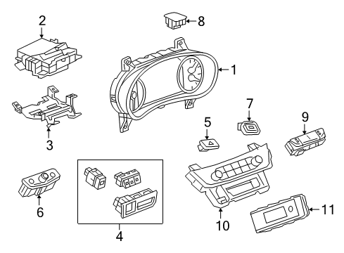 2017 Buick LaCrosse Cluster & Switches, Instrument Panel Cluster Diagram for 26231787