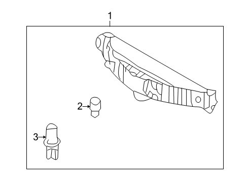 2013 Kia Forte High Mount Lamps Lamp Assembly-High Mounted Stop Diagram for 927001M000